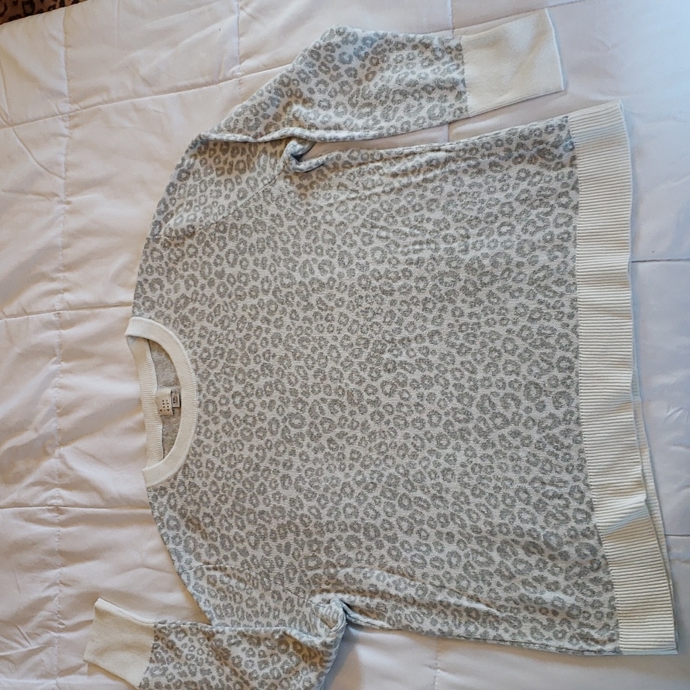 a new day Leopard Print Sweater, Size XXL.